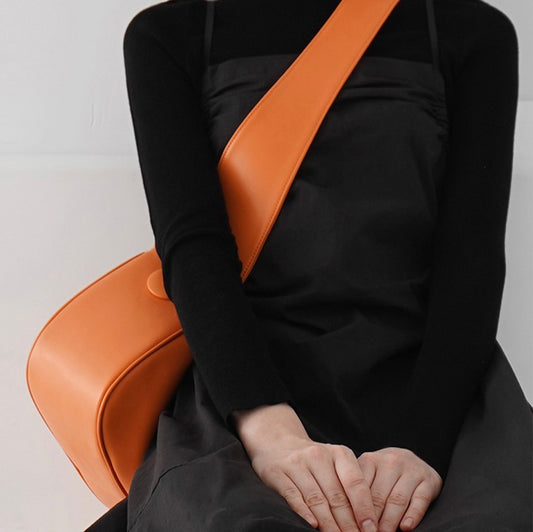 orange strap bag